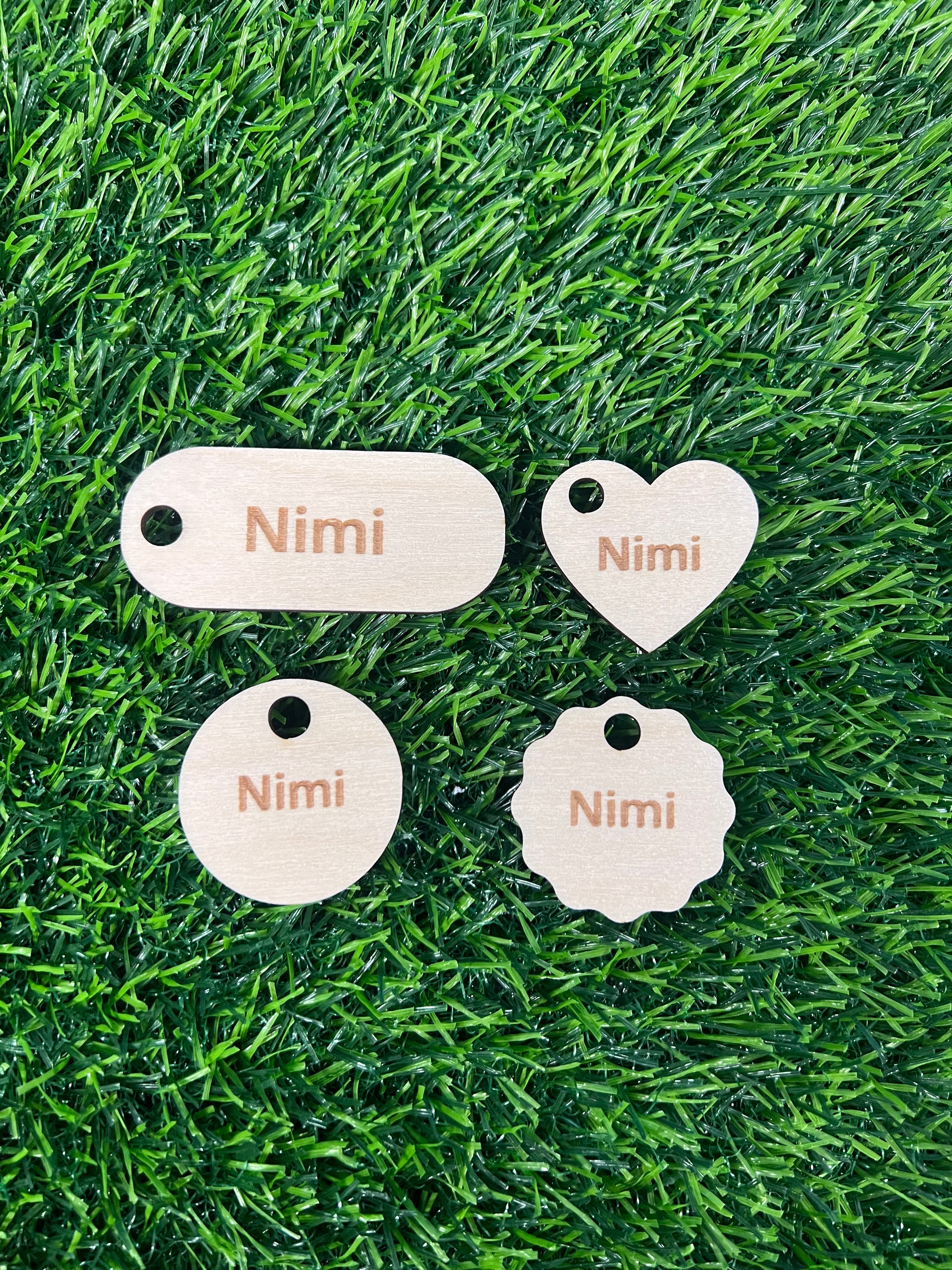 Paikkamerkki tai avaimenperä - Omalla nimellä tai tekstillä