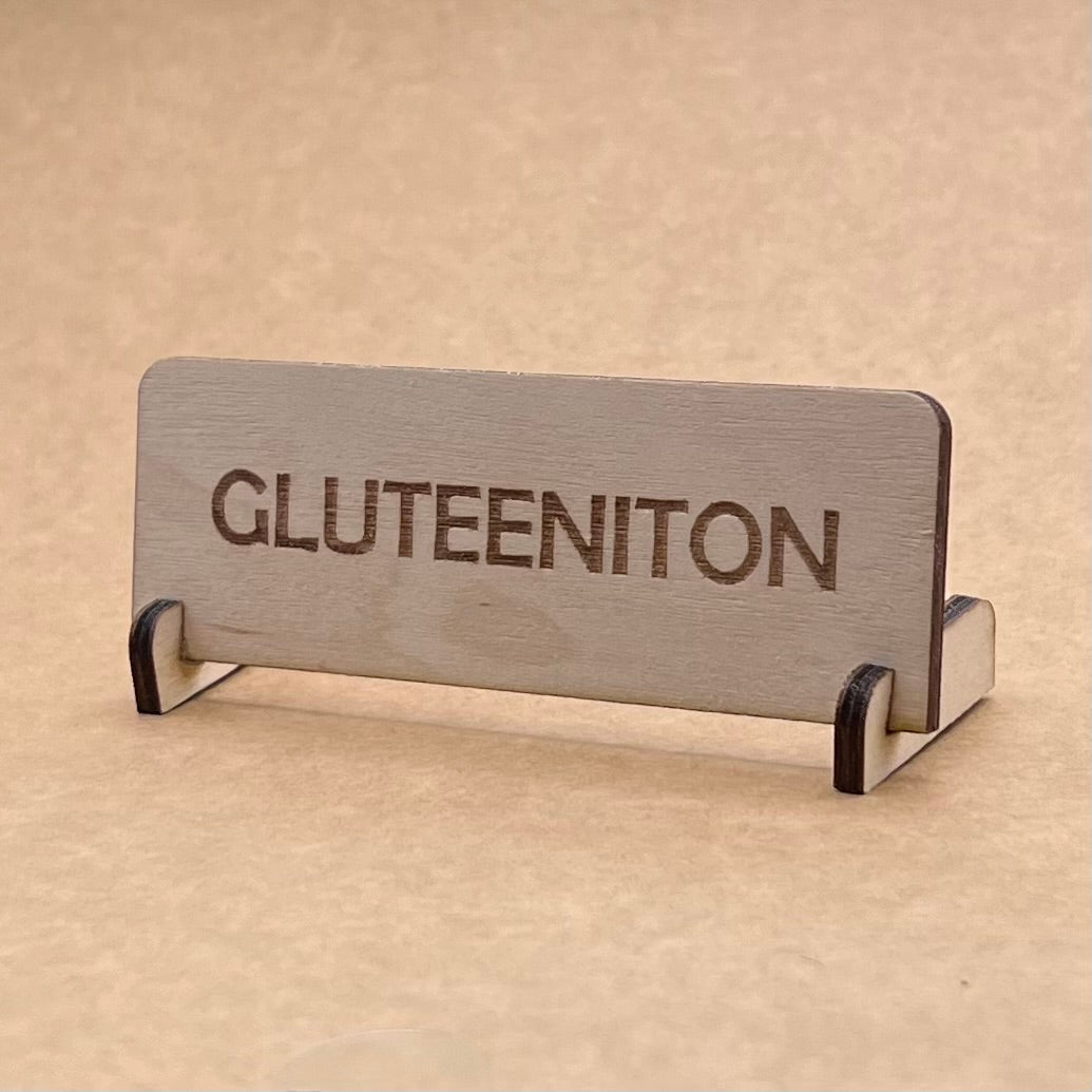 Allergeeni pöytäkyltti