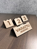 Ravintolan pöytäkylttisetti