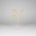 Mr & Mrs -hääkakkukoriste