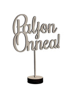 Puinen Paljon Onnea! - kakkukoriste syntymäpäiväkakkuun